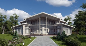 Дом из клееного бруса "Вязьма-282"